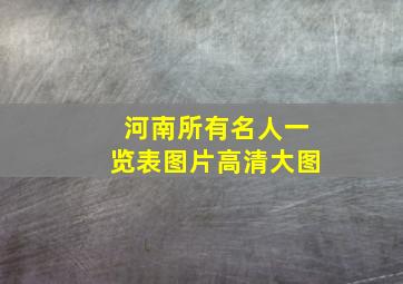 河南所有名人一览表图片高清大图