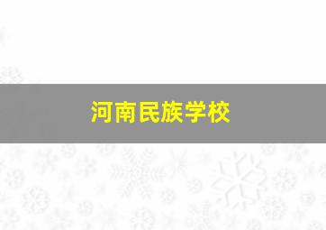 河南民族学校