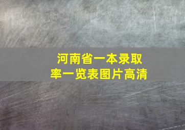 河南省一本录取率一览表图片高清