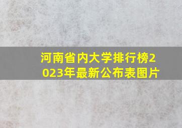 河南省内大学排行榜2023年最新公布表图片