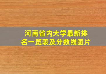 河南省内大学最新排名一览表及分数线图片