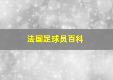 法国足球员百科