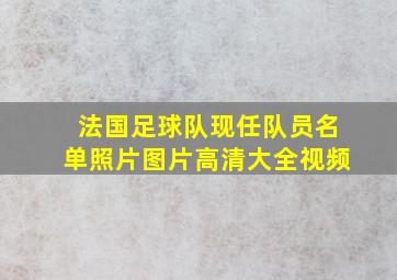 法国足球队现任队员名单照片图片高清大全视频