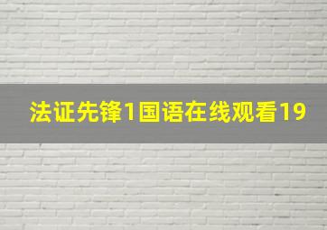 法证先锋1国语在线观看19