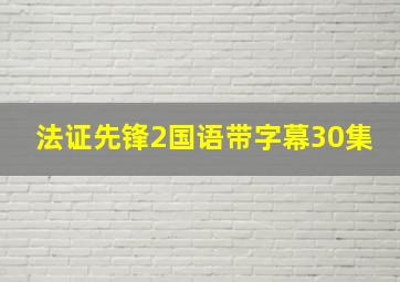 法证先锋2国语带字幕30集