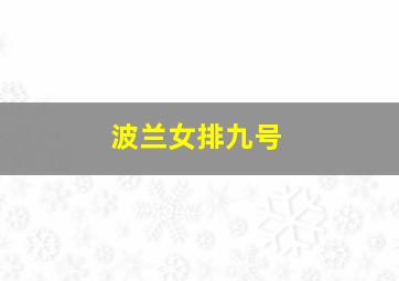 波兰女排九号