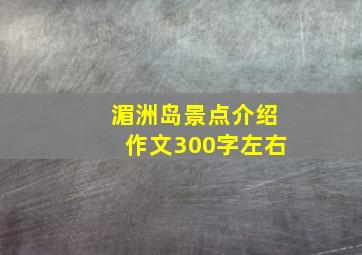 湄洲岛景点介绍作文300字左右