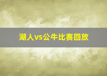 湖人vs公牛比赛回放