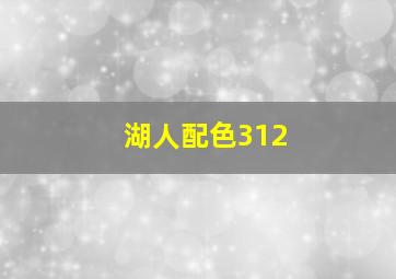 湖人配色312