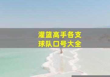 灌篮高手各支球队口号大全