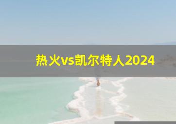 热火vs凯尔特人2024