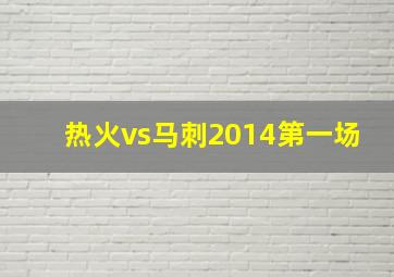 热火vs马刺2014第一场