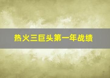 热火三巨头第一年战绩