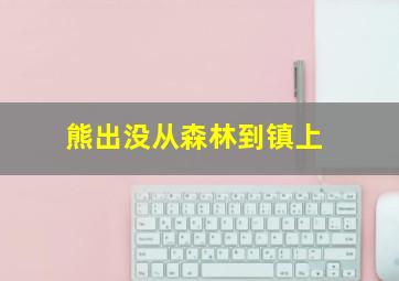 熊出没从森林到镇上