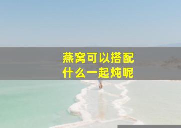 燕窝可以搭配什么一起炖呢