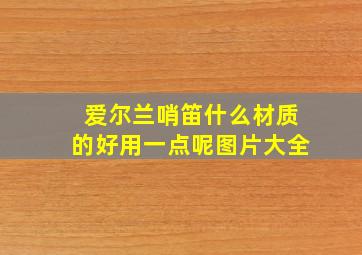 爱尔兰哨笛什么材质的好用一点呢图片大全