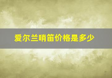 爱尔兰哨笛价格是多少