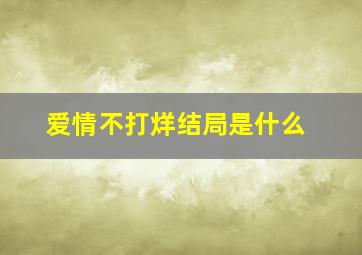 爱情不打烊结局是什么