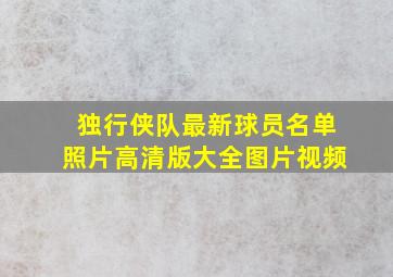 独行侠队最新球员名单照片高清版大全图片视频