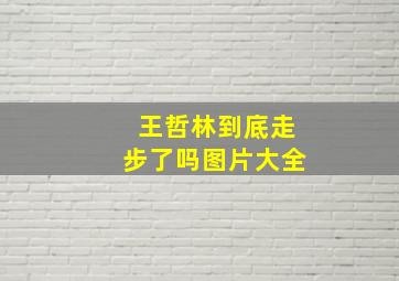 王哲林到底走步了吗图片大全