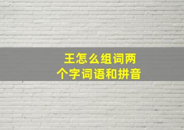 王怎么组词两个字词语和拼音