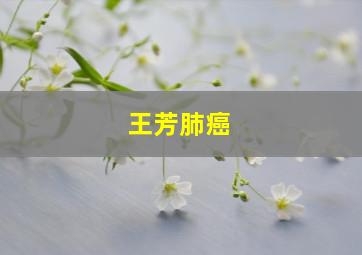 王芳肺癌