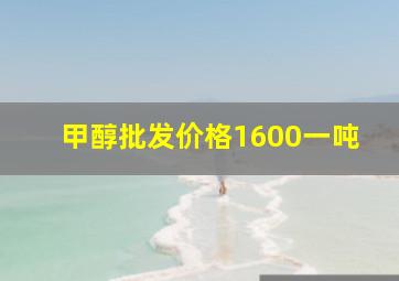 甲醇批发价格1600一吨