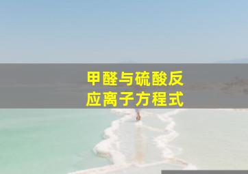 甲醛与硫酸反应离子方程式