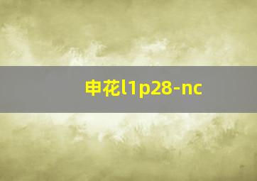 申花l1p28-nc