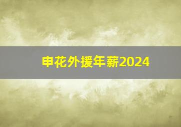 申花外援年薪2024