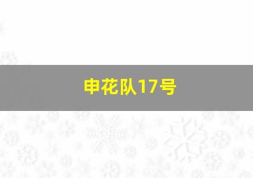 申花队17号