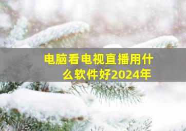 电脑看电视直播用什么软件好2024年