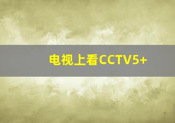 电视上看CCTV5+