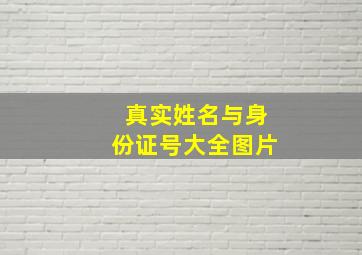 真实姓名与身份证号大全图片