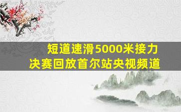 短道速滑5000米接力决赛回放首尔站央视频道