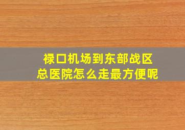 禄口机场到东部战区总医院怎么走最方便呢