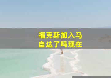 福克斯加入马自达了吗现在