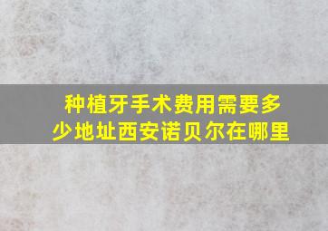 种植牙手术费用需要多少地址西安诺贝尔在哪里