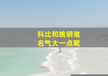 科比和姚明谁名气大一点呢