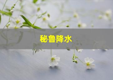 秘鲁降水