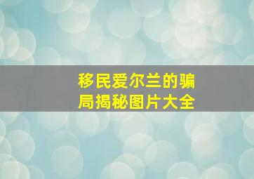 移民爱尔兰的骗局揭秘图片大全