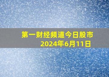 第一财经频道今日股市2024年6月11日