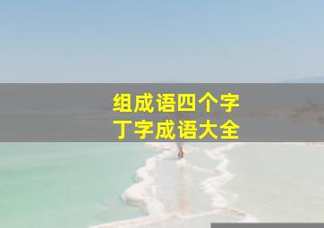 组成语四个字丁字成语大全