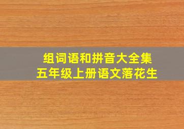 组词语和拼音大全集五年级上册语文落花生