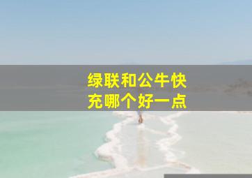 绿联和公牛快充哪个好一点