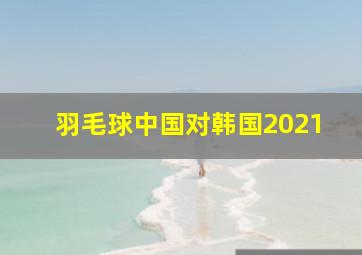 羽毛球中国对韩国2021