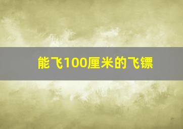 能飞100厘米的飞镖