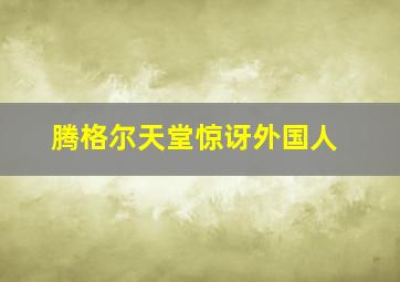 腾格尔天堂惊讶外国人