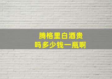 腾格里白酒贵吗多少钱一瓶啊