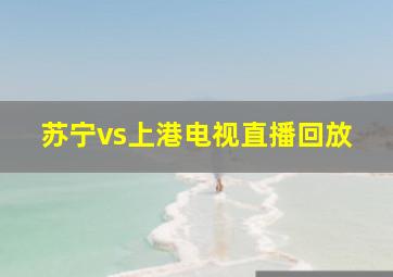 苏宁vs上港电视直播回放